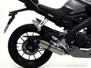 ARROW 51012MI+51513PK Yamaha MT125 (2014+) Titanium Full Exhaust System "Competition Evo Thunder" (racing) – Accessories in the 2WheelsHero Motorcycle Aftermarket Accessories and Parts Online Shop