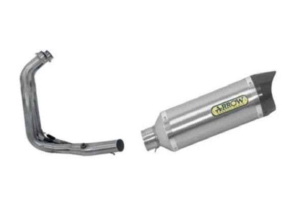 ARROW 71605MI+71817AK Yamaha Tracer 700 (2020+) Aluminum Full Exhaust System 