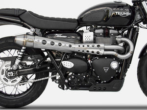 ZARD Triumph Street Scrambler (2021+) Full Exhaust System "Conical" (racing; high mount) – Accessories in the 2WheelsHero Motorcycle Aftermarket Accessories and Parts Online Shop