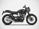 ZARD Triumph Street Scrambler (17/20) Full Exhaust System "Conical" (racing; low mount) – Accessories in the 2WheelsHero Motorcycle Aftermarket Accessories and Parts Online Shop