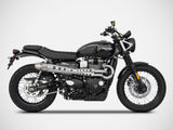 ZARD Triumph Street Scrambler (2021+) Full Exhaust System "Conical" (racing; high mount) – Accessories in the 2WheelsHero Motorcycle Aftermarket Accessories and Parts Online Shop