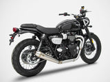 ZARD Triumph Street Scrambler (17/20) Full Exhaust System "Conical" (racing; low mount) – Accessories in the 2WheelsHero Motorcycle Aftermarket Accessories and Parts Online Shop