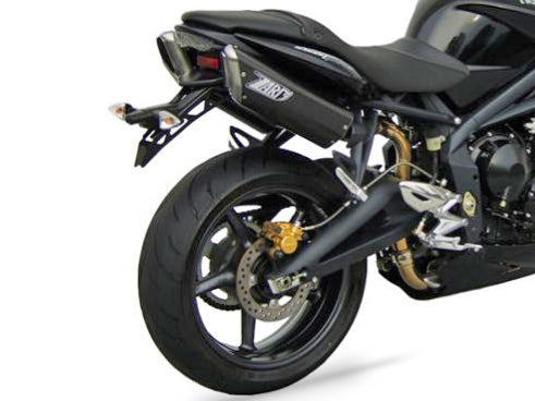 ZARD Triumph Street Triple 675 (08/12) Double Stainless Steel Slip-on Exhaust 