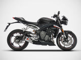 ZARD Triumph Street Triple 765 (17/19) Stainless Steel Slip-on Exhaust "Short" – Accessories in the 2WheelsHero Motorcycle Aftermarket Accessories and Parts Online Shop