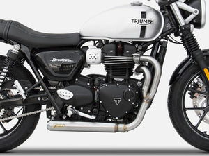 ZARD Triumph Bonneville Street Twin 900 (2021+) Full Stainless Steel Exhaust System "Cross" (racing) – Accessories in the 2WheelsHero Motorcycle Aftermarket Accessories and Parts Online Shop