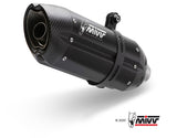 MIVV A.007 Aprilia Dorsoduro 750 (08/16) Dual Underseat Slip-on Exhaust "Suono" (black; approved) – Accessories in the 2WheelsHero Motorcycle Aftermarket Accessories and Parts Online Shop