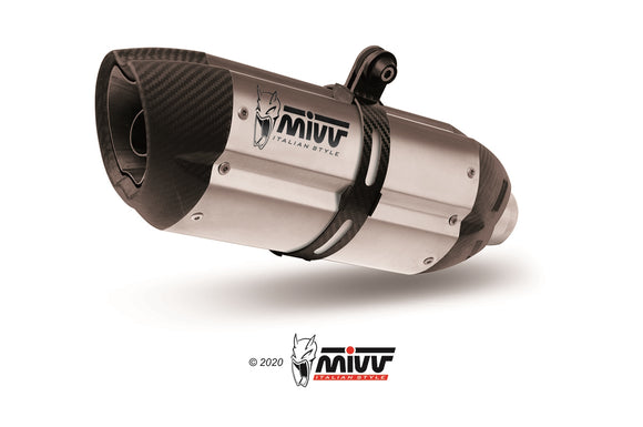 MIVV A.010 Aprilia Dorsoduro 1200 (12/16) Dual Underseat Slip-on Exhaust 