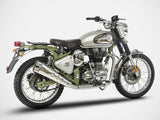 ZARD Royal Enfield Bullet 500 Trials (19/20) Stainless Steel Slip-on Exhaust (racing) – Accessories in the 2WheelsHero Motorcycle Aftermarket Accessories and Parts Online Shop