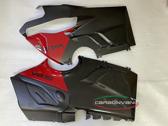 CARBONVANI Ducati Panigale V4 / V4S (2022+) Carbon Belly Pan (for Akrapovic exhaust; black/red) – Accessories in the 2WheelsHero Motorcycle Aftermarket Accessories and Parts Online Shop