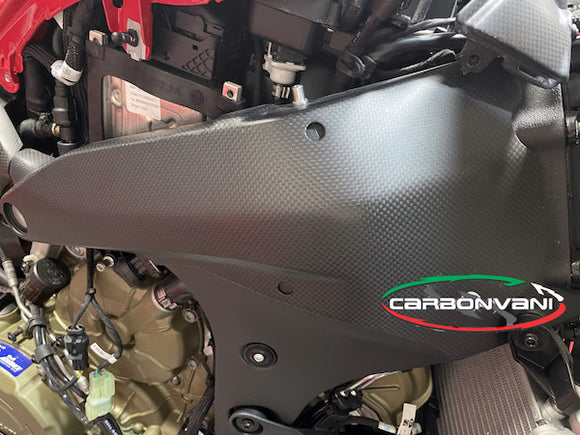 CARBONVANI Ducati Panigale V4 / V4S (2022+) Carbon Fuel Tank Frame Cover (right side) – Accessories in the 2WheelsHero Motorcycle Aftermarket Accessories and Parts Online Shop