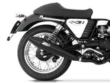 ZARD Moto Guzzi V7 Café Racer (09/12) Double Slip-on Exhaust "Conical" – Accessories in the 2WheelsHero Motorcycle Aftermarket Accessories and Parts Online Shop