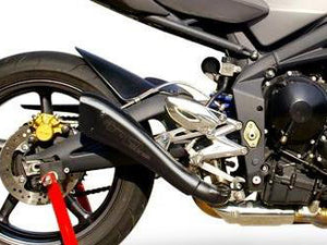 HP CORSE Triumph Street Triple (08/12) Slip-on Exhaust "Hydroform Black" (EU homologated) – Accessories in the 2WheelsHero Motorcycle Aftermarket Accessories and Parts Online Shop