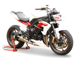 HP CORSE Triumph Street Triple (13/16) Slip-on Exhaust "Evoxtreme Satin" (EU homologated) – Accessories in the 2WheelsHero Motorcycle Aftermarket Accessories and Parts Online Shop