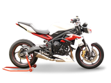 HP CORSE Triumph Street Triple (13/16) Slip-on Exhaust "Evoxtreme Satin" (EU homologated) – Accessories in the 2WheelsHero Motorcycle Aftermarket Accessories and Parts Online Shop