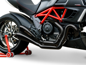 HP CORSE Ducati Diavel Dual Slip-on Exhaust "Hydroform Factory Black" (racing only) – Accessories in the 2WheelsHero Motorcycle Aftermarket Accessories and Parts Online Shop