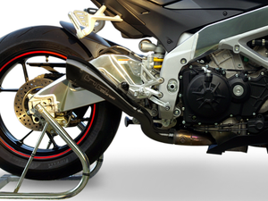 HP CORSE Aprilia Tuono V4 (11/14) Slip-on Exhaust "Hydroform Black" (EU homologated) – Accessories in the 2WheelsHero Motorcycle Aftermarket Accessories and Parts Online Shop