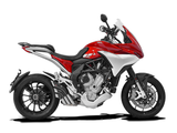 HP CORSE MV Agusta Turismo Veloce Slip-on Exhaust "HydroTre Satin" (EU homologated; with carbon cover) – Accessories in the 2WheelsHero Motorcycle Aftermarket Accessories and Parts Online Shop