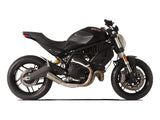 HP CORSE Ducati Monster 797 Slip-on Exhaust "GP-07 Satin Short" (racing; with wire mesh) – Accessories in the 2WheelsHero Motorcycle Aftermarket Accessories and Parts Online Shop