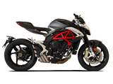 HP CORSE MV Agusta Brutale / Dragster 800 (16/18) Slip-on Exhaust "HydroTre Satin" (racing; with carbon cover) – Accessories in the 2WheelsHero Motorcycle Aftermarket Accessories and Parts Online Shop