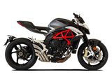 HP CORSE MV Agusta Brutale / Dragster 800 (16/18) Slip-on Exhaust "HydroTre Satin" (racing; with stainless steel cover) – Accessories in the 2WheelsHero Motorcycle Aftermarket Accessories and Parts Online Shop