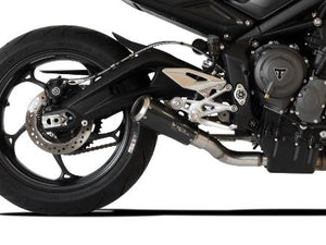 HP CORSE Triumph STREET TRIPLE 765 Slip-on Exhaust "GP-07 Black with Aluminum Ring" (racing) – Accessories in the 2WheelsHero Motorcycle Aftermarket Accessories and Parts Online Shop