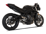 HP CORSE Triumph STREET TRIPLE 765 Slip-on Exhaust "GP-07 Black with Wire Mesh" (racing) – Accessories in the 2WheelsHero Motorcycle Aftermarket Accessories and Parts Online Shop