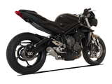 HP CORSE Triumph STREET TRIPLE 765 Slip-on Exhaust "GP-07 Satin with Wire Mesh" (racing) – Accessories in the 2WheelsHero Motorcycle Aftermarket Accessories and Parts Online Shop