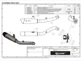 HP CORSE Aprilia Tuono V4 (11/14) Slip-on Exhaust "Evoxtreme 310 Black" (EU homologated) – Accessories in the 2WheelsHero Motorcycle Aftermarket Accessories and Parts Online Shop