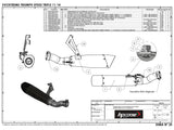 HP CORSE Triumph Speed Triple 1050 (11/15) Slip-on Exhaust "Evoxtreme Black" (EU homologated) – Accessories in the 2WheelsHero Motorcycle Aftermarket Accessories and Parts Online Shop