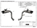 HP CORSE Ducati Hypermotard 821 High Position Slip-on Exhaust "Evoxtreme 310 Satin" (EU homologated) – Accessories in the 2WheelsHero Motorcycle Aftermarket Accessories and Parts Online Shop