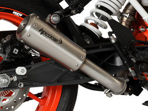 HP CORSE KTM 390 Duke (13/16) Slip-on Exhaust "GP-07 Satin with Aluminum Ring" (racing) – Accessories in the 2WheelsHero Motorcycle Aftermarket Accessories and Parts Online Shop