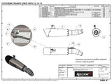 HP CORSE Triumph Street Triple (13/16) Slip-on Exhaust "Evoxtreme Satin" (EU homologated) – Accessories in the 2WheelsHero Motorcycle Aftermarket Accessories and Parts Online Shop