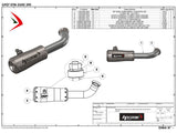 HP CORSE KTM 390 Duke (13/16) Slip-on Exhaust "GP-07 Black with Wire Mesh" (racing) – Accessories in the 2WheelsHero Motorcycle Aftermarket Accessories and Parts Online Shop