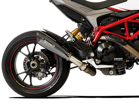 HP CORSE Ducati Hypermotard 821 Low Position Slip-on Exhaust 