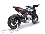 HP CORSE MV Agusta Rivale 800 Low Position Slip-on Exhaust "Evoxtreme 310 Black" (EU homologated) – Accessories in the 2WheelsHero Motorcycle Aftermarket Accessories and Parts Online Shop