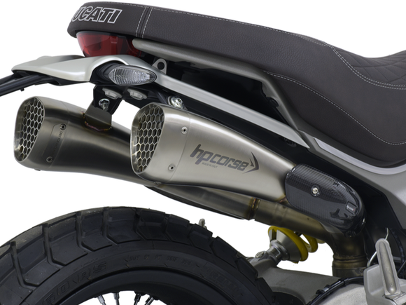 HP CORSE Ducati Scrambler 1100 Dual Slip-on Exhaust 