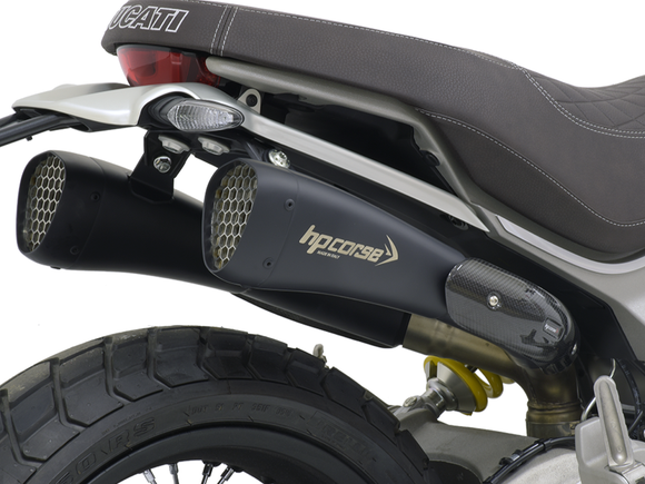 HP CORSE Ducati Scrambler 1100 Dual Slip-on Exhaust 