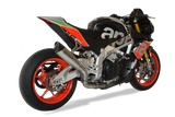 HP CORSE Aprilia RSV4 / Tuono V4 (17/18) Slip-on Exhaust "Evoxtreme 310 Satin" (racing) – Accessories in the 2WheelsHero Motorcycle Aftermarket Accessories and Parts Online Shop