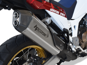 HP CORSE Honda CRF1000L Africa Twin Slip-on Exhaust "SPS Carbon Satin" (EU homologated) – Accessories in the 2WheelsHero Motorcycle Aftermarket Accessories and Parts Online Shop