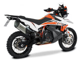 HP CORSE KTM 890 Adventure (2021+) Slip-on Exhaust "SPS Carbon Short Inox Satin" (Euro 5) – Accessories in the 2WheelsHero Motorcycle Aftermarket Accessories and Parts Online Shop