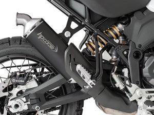 HP CORSE Ducati DesertX (2022+) Low-mount Slip-on Exhaust "SP-1 Titanium Short Black" (Euro 5) – Accessories in the 2WheelsHero Motorcycle Aftermarket Accessories and Parts Online Shop