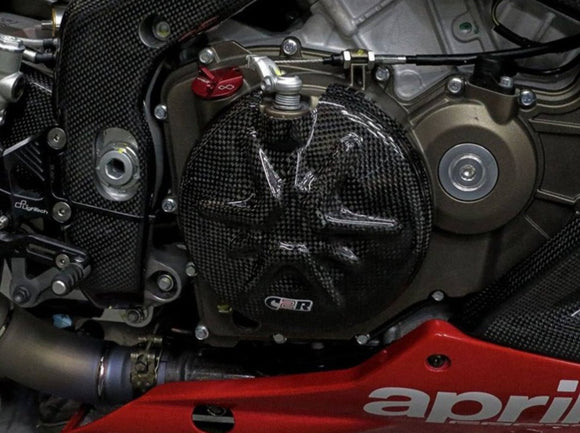 CARBON2RACE Aprilia RSV4 (09/20) Carbon Clutch Cover Protection – Accessories in the 2WheelsHero Motorcycle Aftermarket Accessories and Parts Online Shop