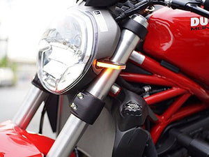 NEW RAGE CYCLES Ducati Monster 1100 Front LED Turn Signals – Accessories in the 2WheelsHero Motorcycle Aftermarket Accessories and Parts Online Shop