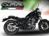 GPR Honda CMX500 Rebel Slip-on Exhaust "Ultracone" (EU homologated) – Accessories in the 2WheelsHero Motorcycle Aftermarket Accessories and Parts Online Shop