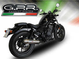 GPR Honda CMX500 Rebel Slip-on Exhaust "Ultracone" (EU homologated) – Accessories in the 2WheelsHero Motorcycle Aftermarket Accessories and Parts Online Shop