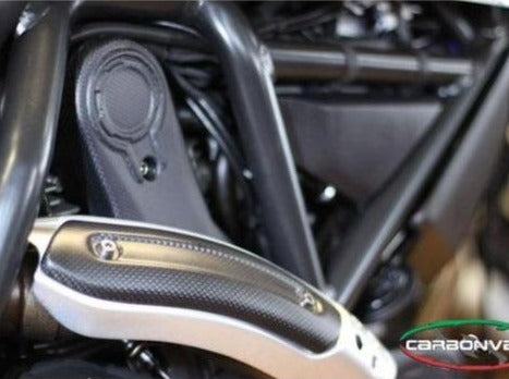 CARBONVANI Ducati Monster 797 / Scrambler Carbon Exhaust Pipe Heat Guard – Accessories in the 2WheelsHero Motorcycle Aftermarket Accessories and Parts Online Shop