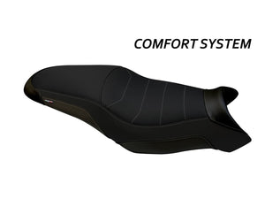 TAPPEZZERIA ITALIA Yamaha Tracer 7 (2021+) Comfort Seat Cover "Kindia Total Black" – Accessories in the 2WheelsHero Motorcycle Aftermarket Accessories and Parts Online Shop