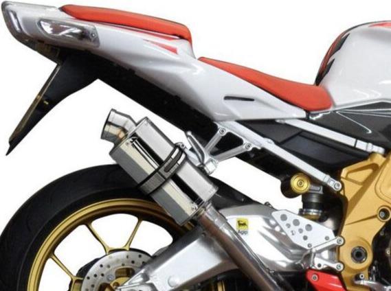 DELKEVIC Aprilia RSV 1000 R / Tuono V2 Slip-on Exhaust SS70 9