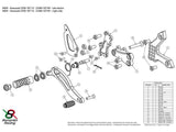 K009 - BONAMICI RACING Kawasaki Z750 / Z1000 (07/12) Adjustable Rearset – Accessories in the 2WheelsHero Motorcycle Aftermarket Accessories and Parts Online Shop