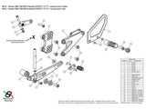 H014 - BONAMICI RACING Honda CBR1000RR SP / SP2 (17/19) Adjustable Rearset – Accessories in the 2WheelsHero Motorcycle Aftermarket Accessories and Parts Online Shop